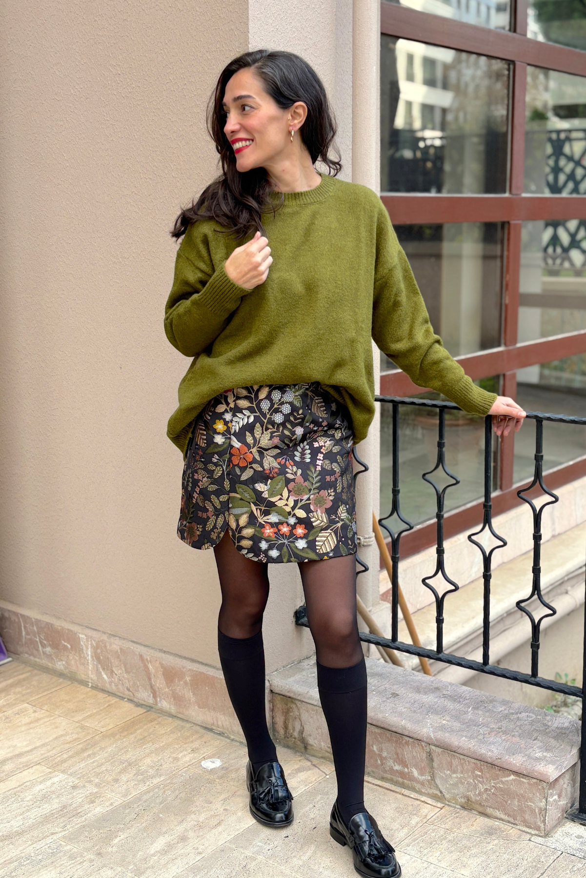 Siyah Dokuma Anvelop Etek