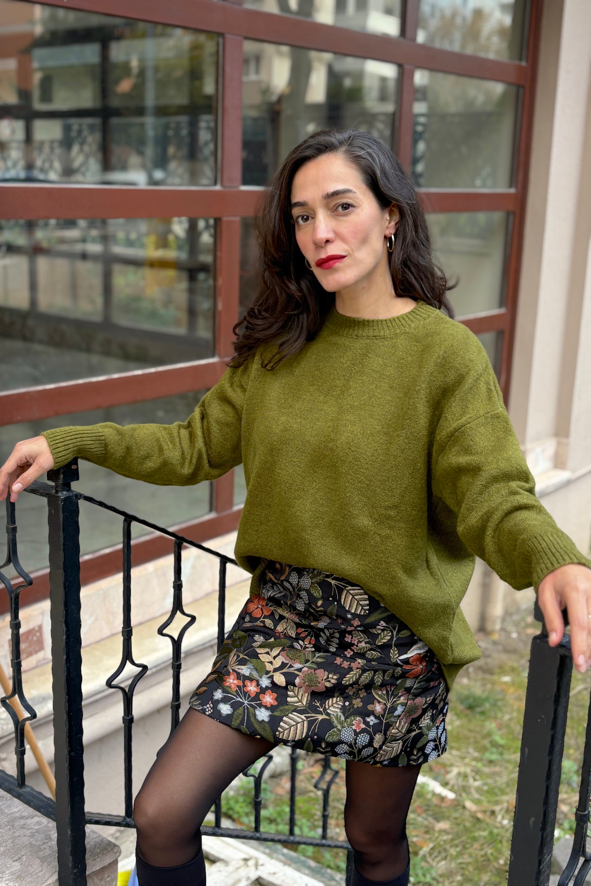 Siyah Dokuma Anvelop Etek