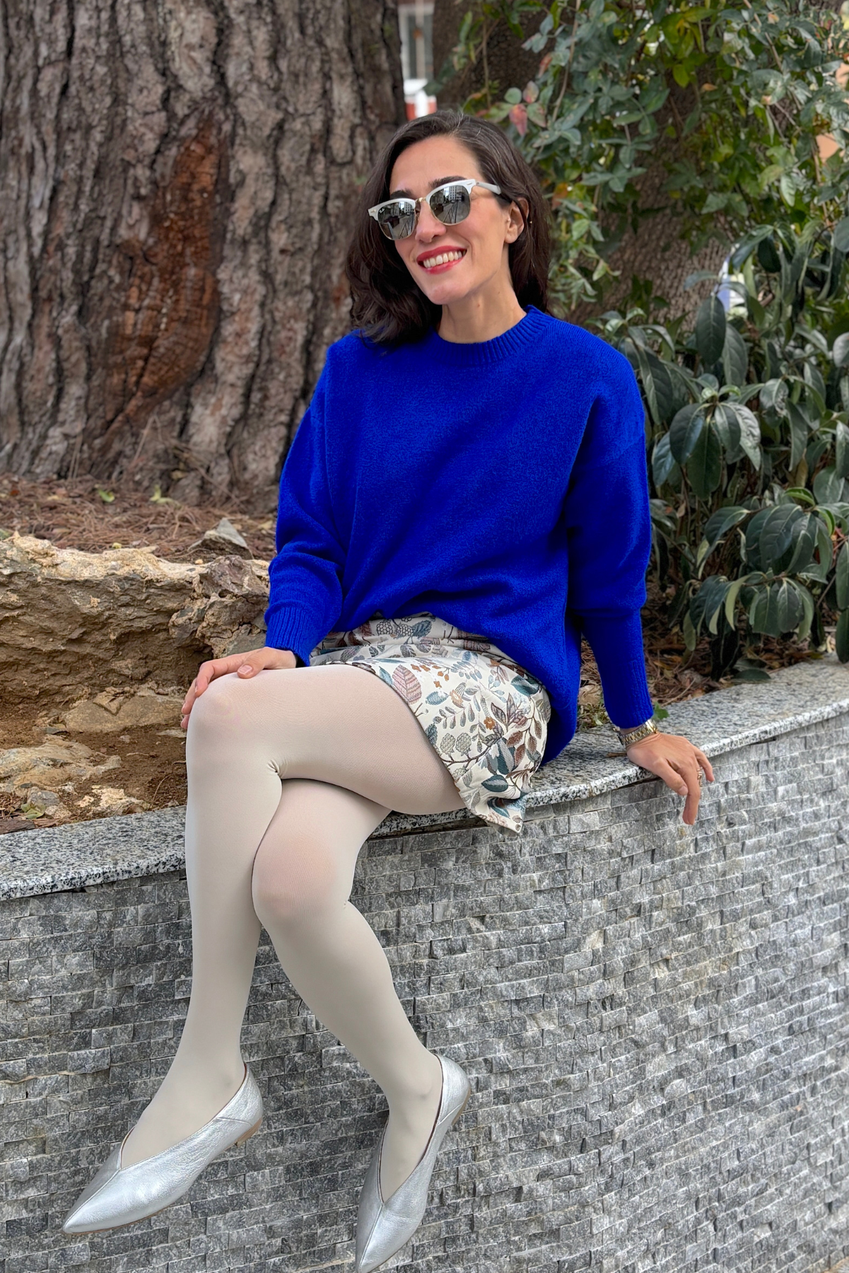 Saks Mavisi Yün Kazak