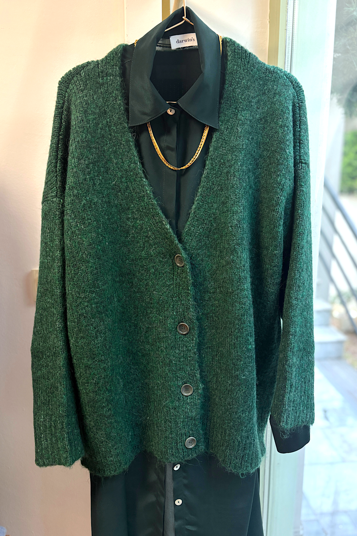 Orman Yeşili İpek Elbise