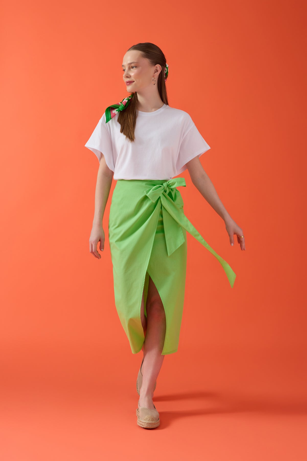 İpek Fular – Pembe Yeşil