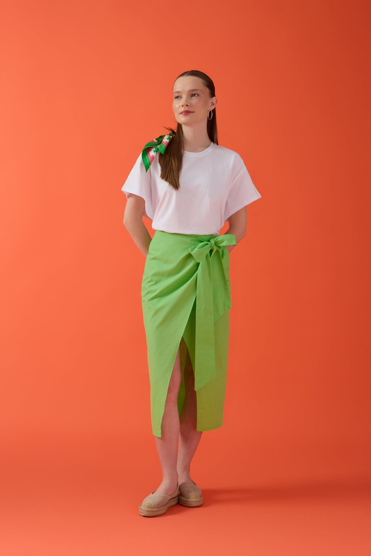 İpek Fular – Pembe Yeşil