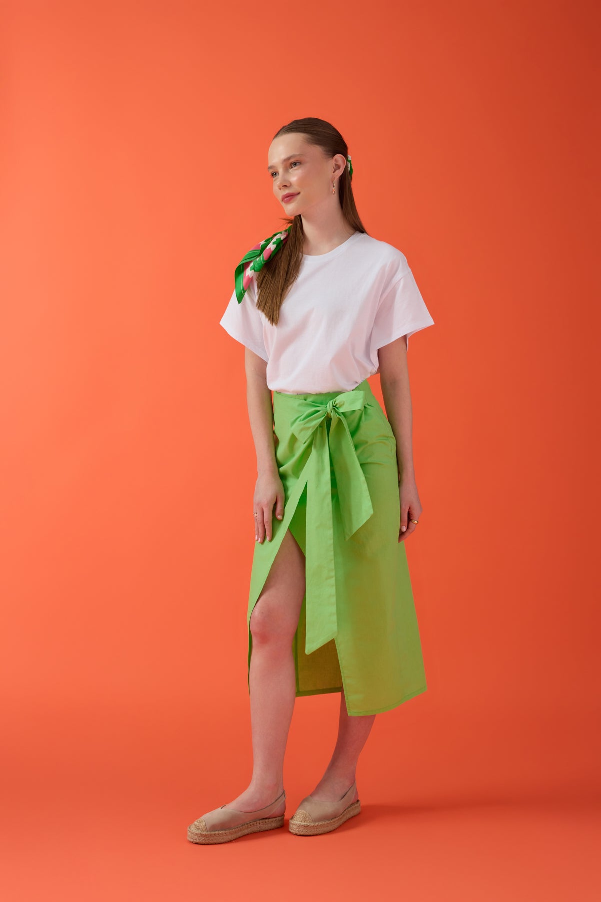 İpek Fular – Pembe Yeşil