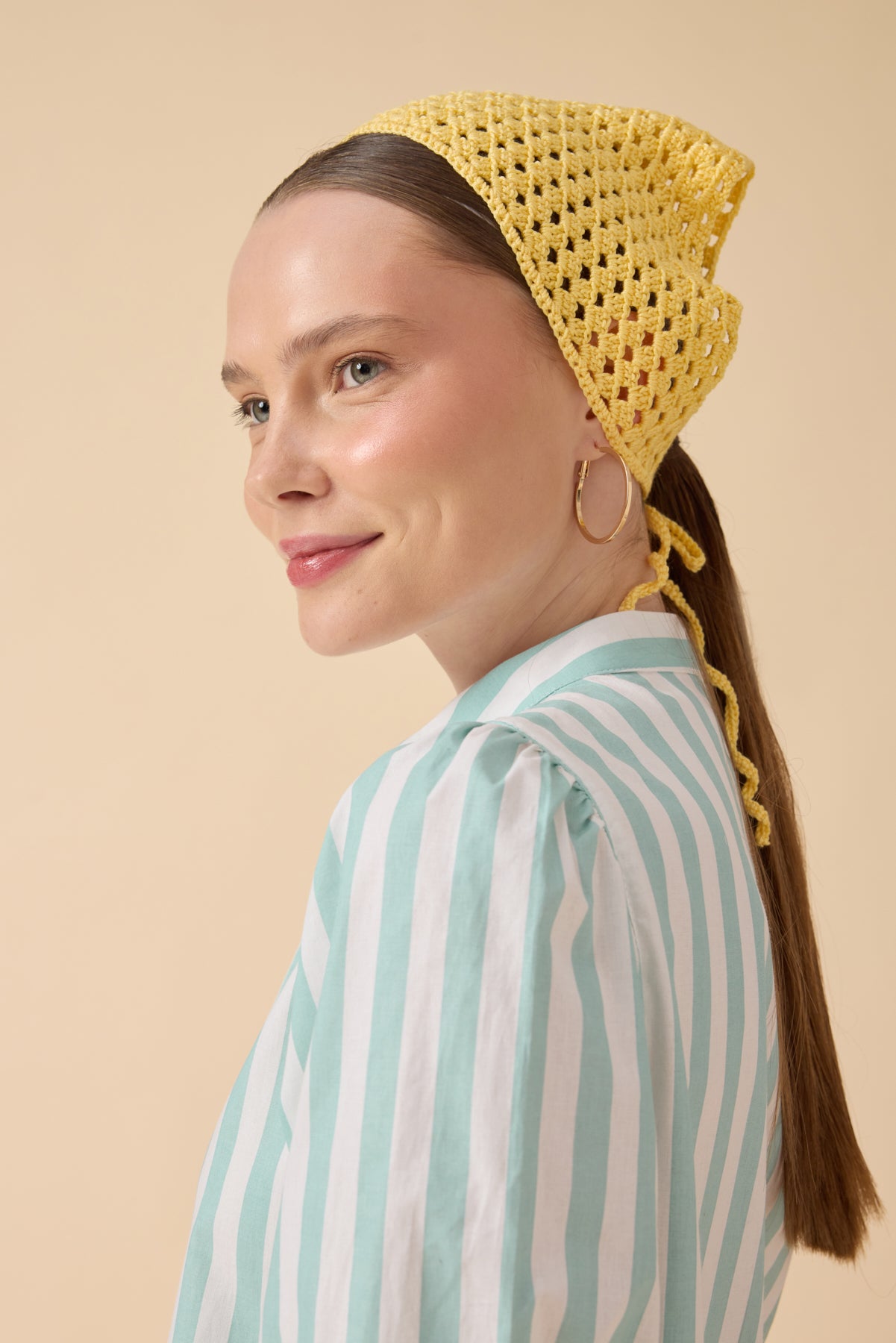 Sarı Örgü Bandana