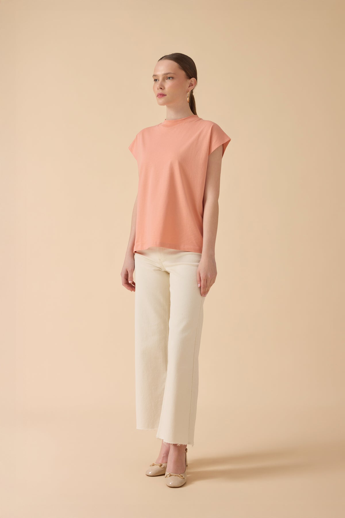 %100 Pamuk T-Shirt – Somon