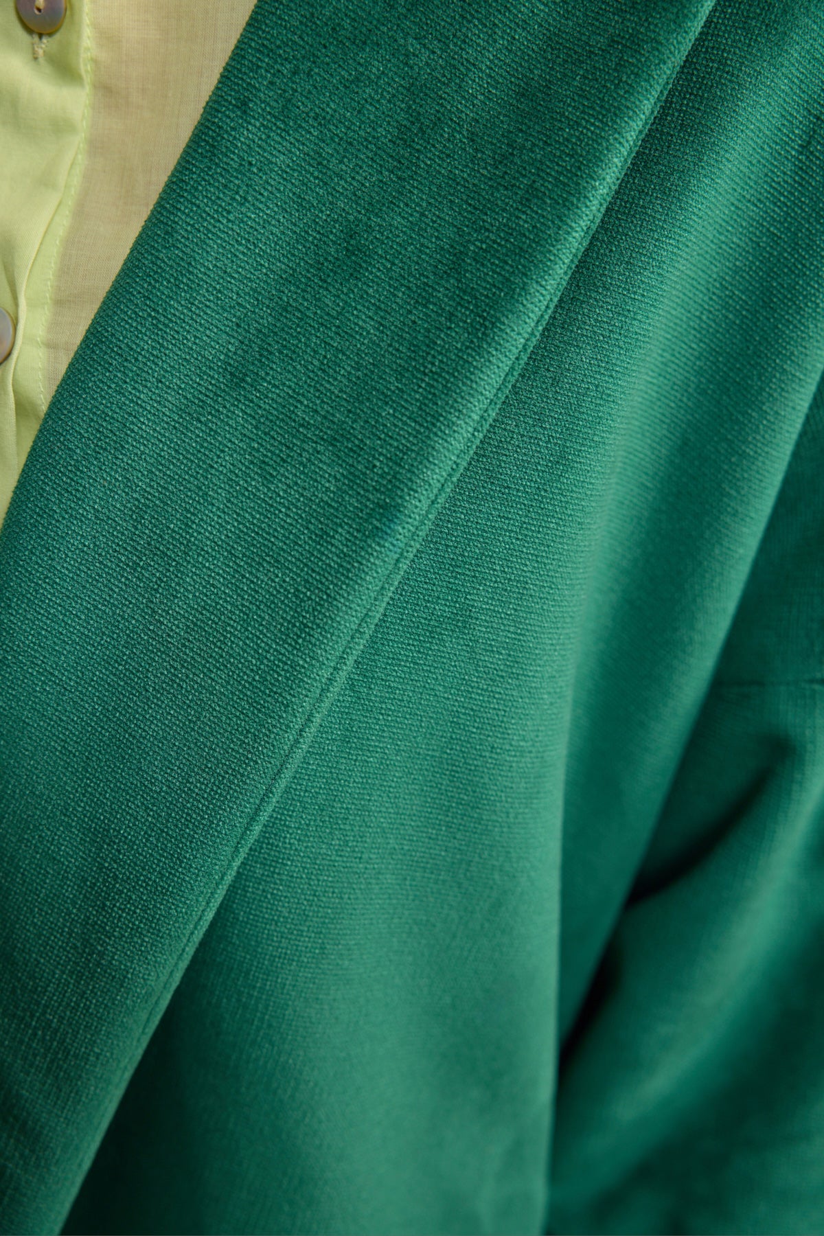 Ördek Başı Yeşil Kadife Ceket