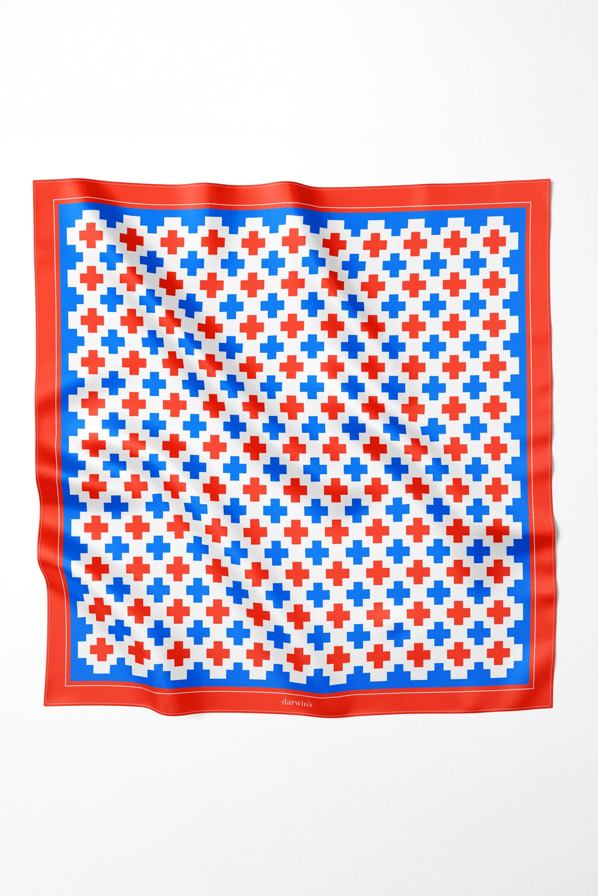 İpek Fular – Turuncu Mavi